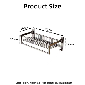 【i.Rumah】Rak Bilik Air Bathroom Toilet Towel Rack Foldable Faucet Glass Rack Toilet Brush Storage Hooks Hanger Hair dryer Holder