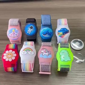 Waterproof Airtag Bracelet for Kids (1 Pack) Soft Nylon Hidden Air Tag Wristband Full Cover Lightweight GPS Tracker Holder Compatible with Airtag Band for Toddler Child