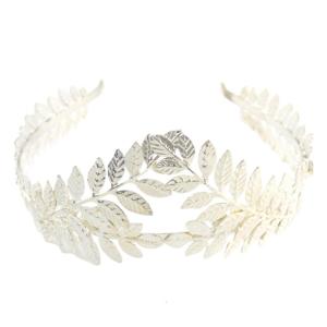Witch Greek Golden Leaf Headwear Party Headband Bride Greek Animation Hair Hoop for Live Show Role Play