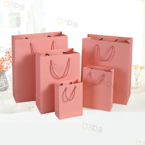 Cowhide Paper Bag Gift Bag Ordinary Rope Handle Handbag Birthday Gift Packaging Festival Gift Bag High -End Gift Packaging Bag