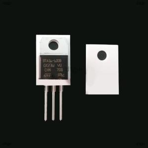 [COD] dfgje 10 Tấm Nhôm ôxi hóa to-220 3P 3pl 3pii tấm gốm tản nhiệt bằng gốm cách nhiệt có ổ cắm miếng đệm cách nhiệt triode chỉ dẫn nhiệt cao bằng gốm