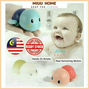 Turtle Toys Cute Wind Up Clockwork Baby Bath Toys Shower Toy Swimming Toy Kids Beach Toys Mainan Kura Kura Mainan Mandi Baby