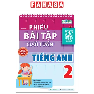 Sách Fahasa - Global Success - Phiếu Bài Tập Cuối Tuần Tiếng Anh 2