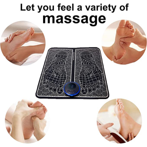 ZEEMIN  Electric EMS Foot Massager Pad Foldable Massage Mat Muscle Stimulation Relief Pain Relax FeetSuppoer Dropshipping