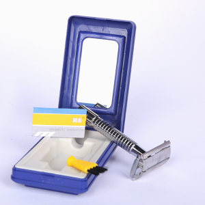 Double Edge Safety Stainless Steel Manual Men Razor Non-slip Handle Butterfly Razor Quick blade replacement With Smooth Shave