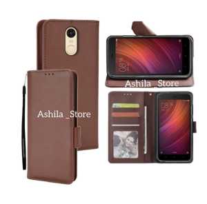 Xiaomi Redmi Note 4/4X Case Wallet Casing Dompet Flip Cover Leather Premium Sarung Buku HP