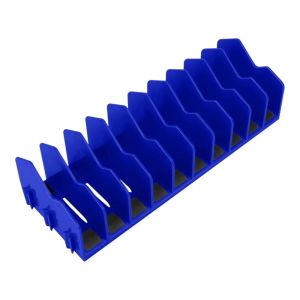 FDO0009 10 Slots Pliers Cutters Organizer 3" H Drawers Non-Slip Rubber Base Tool Storage Box Plastic Expandable Design Tool Holder For Slip Joint Pliers