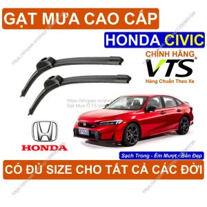 Gạt Mưa Kính Lái Cao Cấp Honda Civic Cặp G.ạt Mưa Kính Lái Honda Civic Có Đ.ủ Size Cho Các Đời Xe Honda Civic