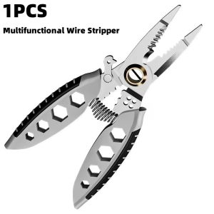 New Upgrade Multi Purpose Professional Wire Stripping Tool wire stripper with cutter crimper pliers made in japan heavy duty electrical wire stripping tools set original automatic knife electrician copper cable plier