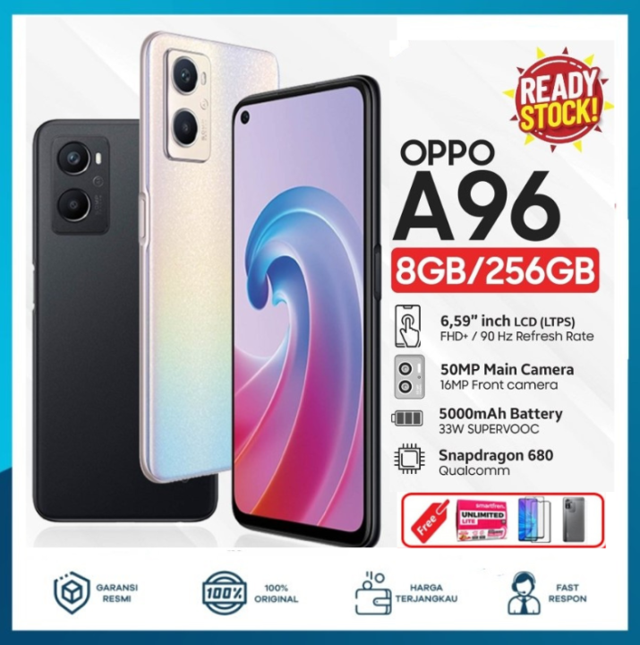 Oppo A96 8/256 RAM ROM 256 GB Battery Type Li-Po 5000 mAh
