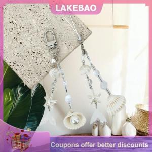 【LAKEBAO】 Ngọt Ngào Đại Dương Phong Cách Sao Biển Vỏ Ngọc Trai Điện Thoại Chuỗi Dây Buộc CCD Máy Ảnh Quyến Rũ Phụ Kiện Cô Gái Keychain Mặt Dây Chuyền Túi Đồ Trang Trí Quà Tặng