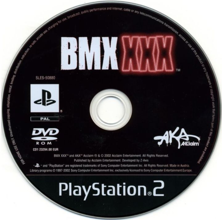 Jeu BMX XXX - Version Promo Press Pour PlayStation 2 (PS2) - PAL Français - Bon état