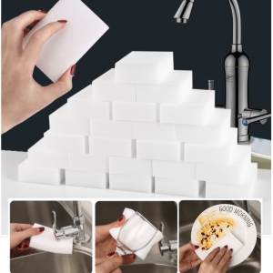 20Pcs Magic Sponge Eraser Multi-Functional Melamine Foam Cleaner Dishwashing Scouring Pad Cleaning Sponge Easy To Wash and Clean Sponge
