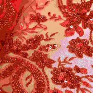 HARGA PERSETENGAH METER BAHAN BAKAL KAIN KEAYA TULLE FULL PAYETT MEWAH/BROKAT TILLE KOREA FULL PAYETTT