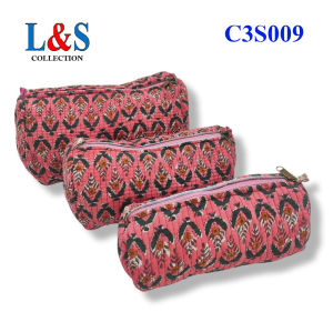 กระเป๋าผ้าคอตตอนแท้ แพ็ก 3 ใบ (ใหญ่-กลาง-เล็ก)