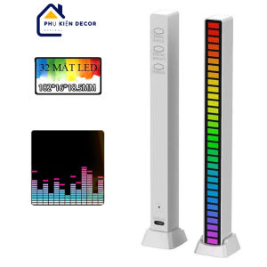 Thanh đèn Led RGB 2D-3D nháy theo nhạc với 16 triêu màu cảm biến âm siêu nhạy decor Led Trang Trí Trên Máy Tính Ô Tô