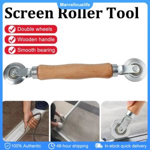 Wooden Handle Rolling Tool Window Screen Spline Roller Window Installation Hand Spline Roller Window Install Tool