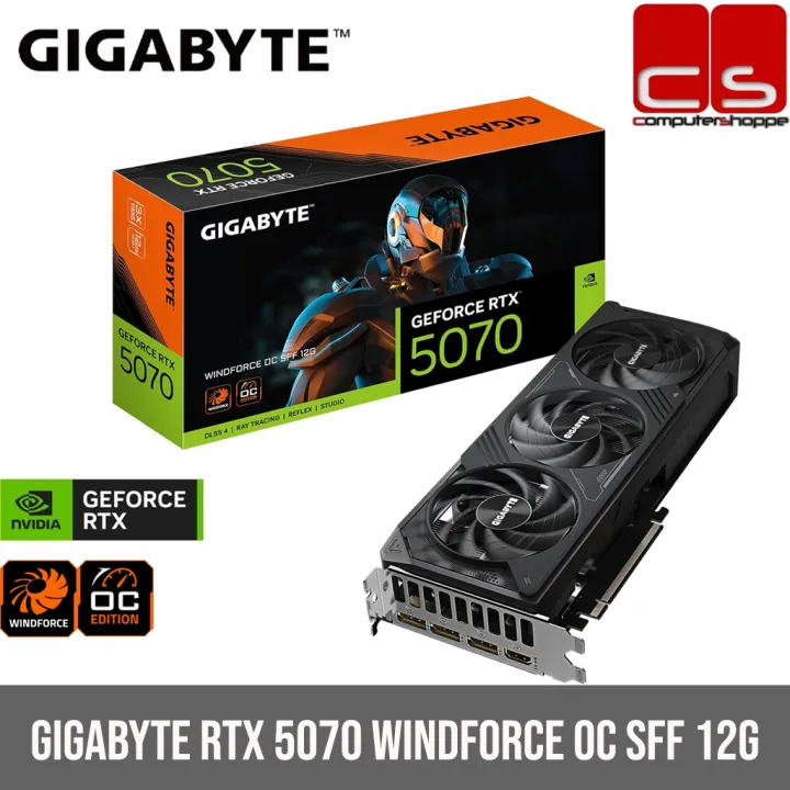 GIGABYTE GeForce RTX 5070 WINDFORCE OC SFF 12G GDDR7 (Non OC/OC)