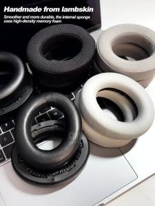 Ear Pads for FOCAL Bathys Focal Hadenys/Azurys Wireless Perforated Sheepskin Dermis Headphones Memory Covers Sponge
