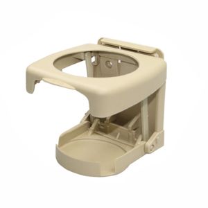 ที่วางแก้วน้ำติดรถยนต์ ดีไซน์พับเก็บได้ ติดตั้งง่ายด้วยสกรูหรือสติกเกอร์ วัสดุ ABS แข็งแรง ใช้สะดวกทุกการเดินทาง A034