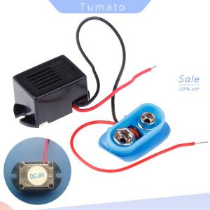 Tumato Mechanical buzzer 9V with lead vibrating buzzer 22x16x14mm with battery holder