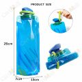 Travel Collapsible Folding Drink Water Bottle Sports Kettle Flexible Foldable Drink Water Bag 700ml. 