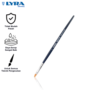 LYRA Kuas Lukis France Serie 600 1 Pcs Taklon Flat Art Brush Painting Brush Peralatan Melukis LYR-670000