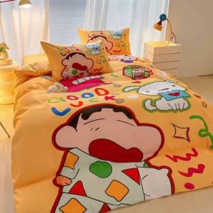 ชุดผ้าปูที่นอนชินจัง ชุดเครื่องนอนครบชุด6ชิ้น ผ้านวม ผ้าปูที่นอน ปลอกหมอน มีเก็บเงินปลายทาง