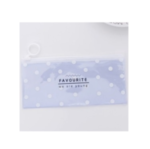 DRHL0074 Tempat Pensil Transparan Pouch Motif Serbaguna