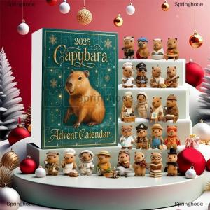 [COD] Springhooe 24 Days Capybara Advent Calendar Cute Capybara Christmas Ornaments Countdown Calendars Christmas Tree Pendant Surprises Gifts