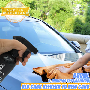 3Minute Car Wax Nano Quick Coating Spray Mirror Reflective Glaza Car Polish Paint Automotive Nano Caoting for Car Water Wax Car Nano Coating Spray Nanotech Wax Polish Liquid 汽车纳米镀膜剂