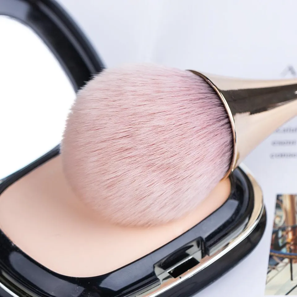 Rose Gold Rainbow Powder Blush Brushes Shading Foundation Base Contour Make  Up Brush High Quality | Lazada Singapore