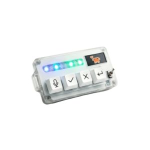 DIVATEN AhaKey-X1 Vibe Coding Keyboard Built-in LCD Screen RGB Toggle Switch LCD Screen Keyboard Voice Recognition AI Agent Keyboard For Claude/Cursor/Codex