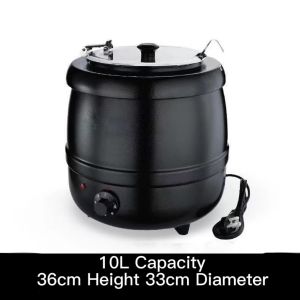 Electric Heating Buffet Soup Pot – 304 Inner Liner Thermal Retention for Soup/Porridge Pearl Thermal Warm Soup Stove