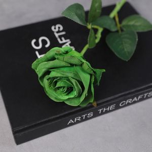 ZIAAN Realistic Touch Colorful Artificial Roses Flowers Plastic Rainbow Fake Flowers Holiday Decor Supplies Lifelike Silk Roses Flowers Valentines Day Gift