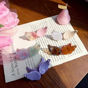 Delicate Angel Wing Design Hair Clip Allergy Resistant Plastic Hairpin For Everyday Wear Prom Birthday Celebration