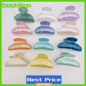 bashijian Vintage Hair Clips For Girls Claw Clip New Marble Textured Barrette Shark Clip For Women Hair Accessories