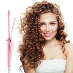 PRIMEPICKGLOBAL Professional Mini Hair Curling Iron Superfine Electric Salon Styling Tool  Ceramic 9mm Curler Wand