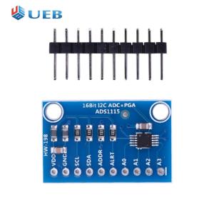 ADS1115 ADC Ultra-Compact 4 Channel Module with Programmable Gain Amplifier 16 Bit 2.0V To 5.5V for Arduino Raspberry Pi