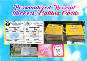 Personalized Receipt & Calling Card Sticker Solutions