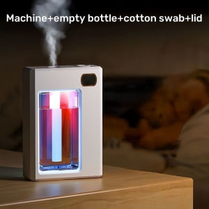 USB Humidifier Wood Grain Aroma Diffuser 7 LED Color Humidifier 200ml Capacity Ultrasonic Air Humidifier Cool Mist for Home