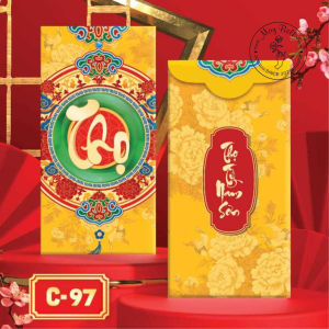 Bao Lì Xì Tết PHÚC LỘC THỌ Bao Lì Xì Mừng Thọ Vintage Cao Cấp Sang Trọng Dễ Thương