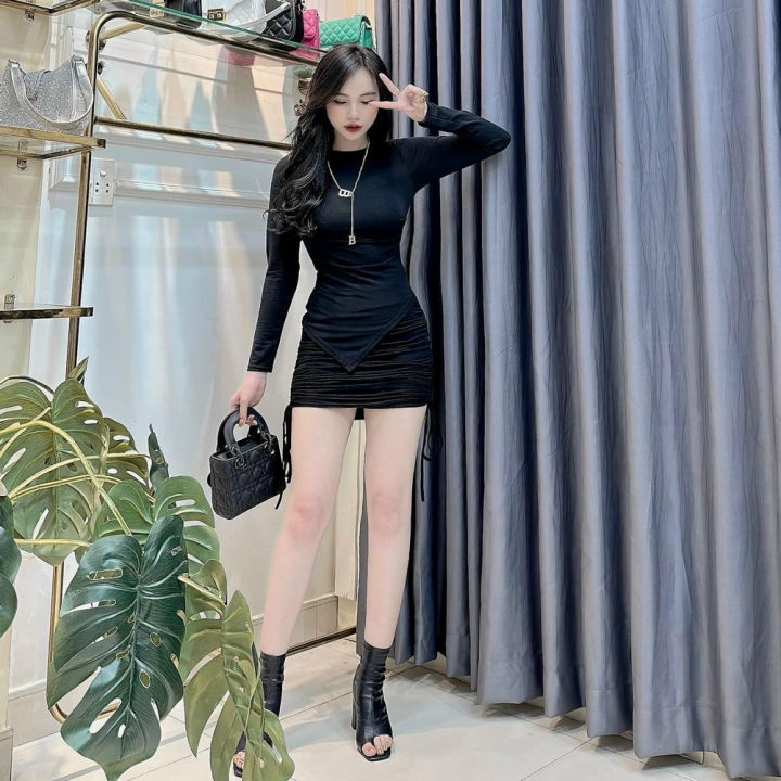 Váy quần Amy trắng dây đan chéo cá tính BLMDE – Shop local brand Việt Nam