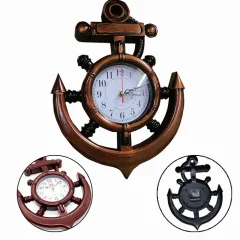 Wooden Wall Clocks,antique Wooden Ship Wheel Clock, Decorative