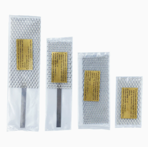 PHYHOO 4PCS Platinized Titanium Mesh Anode with Handle High Stability Metal Mesh for Gold Silver Platinum Jewelry Electroplating Machine