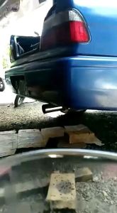 kenalpot mobil omega suara bas kering