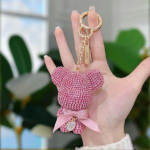 Móc Khóa Gấu Berick  Đính Đá Hoạt Hình Cao Cấp Treo Chìa Khóa ô TôTúi Xách Quà Tặng Ý Nghĩa