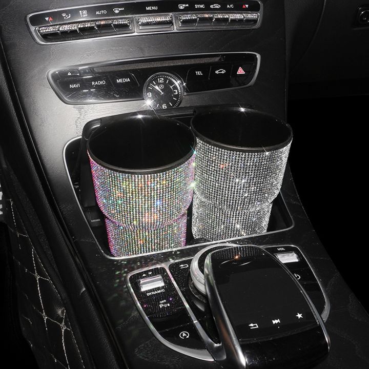 {Mr. Feng's car}Pha Lê Thùng đựng rác trên xe ô tô vỏ chống bụi Rác Xe