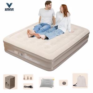 Double Inflatable Sleeping Mat with Built-in Pump Versatile Camping Air Mattress Automatic Inflatable Mat for Backpacking Hiking Traveling Tent [Vodool Center]