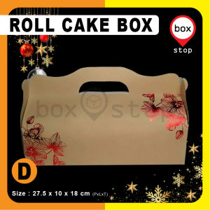 Box Kotak Dus Kue NATAL JINJING - KRAFT COKLAT - 275x10x18cm (10 pcs)